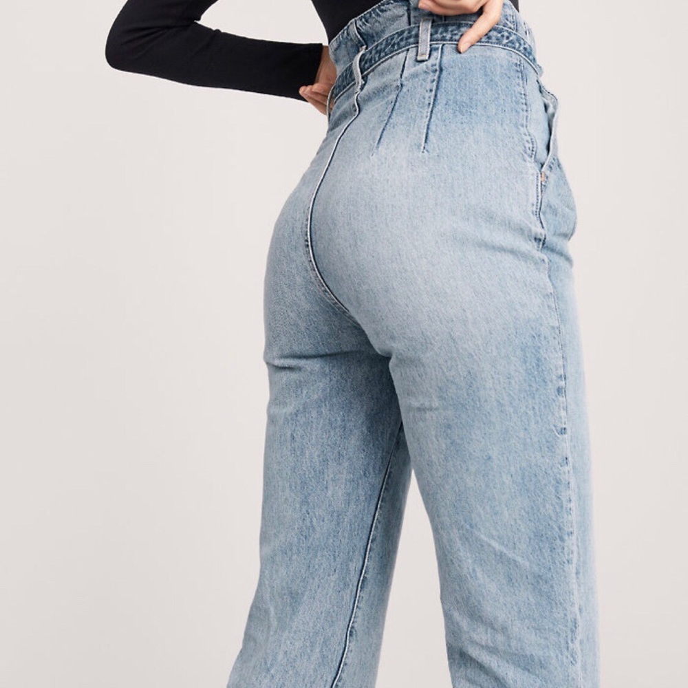 Abercrombie paper bag waist mom jeans - Picture 2 of 4